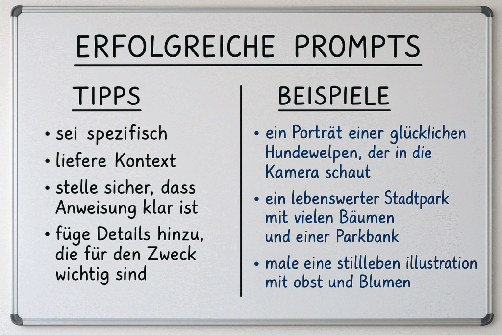 20250701_1451_Whiteboard-mit-erfolgreichen-Prompts_simple_compose_01jz30hwecfj6sdqnyvt4jntjy-1024x683 Die Kunst des professionellen Promptings: So bringst du KI dazu, genau das zu liefern, was du brauchst