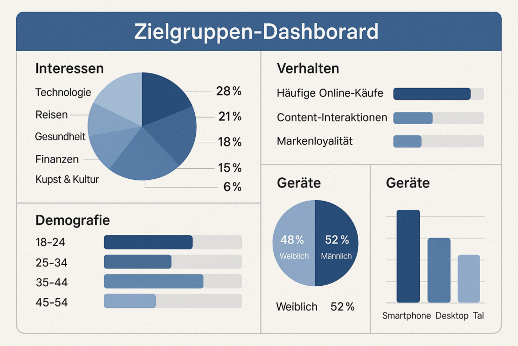 20250709_1029_Zielgruppen-Dashboard-KI-Tool_simple_compose_01jzq4qygmfnmtkhjrf4b1ve9e-1024x683 Targeting 2.0: Wie du mit KI deine Nische messerscharf definierst (und sofort passende Produkte findest)